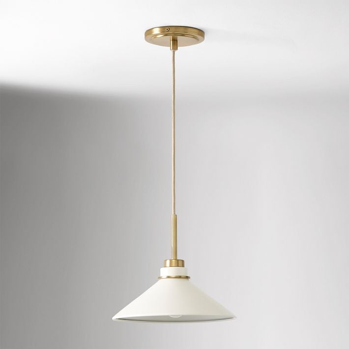 Aurenza Modern Farmhouse  Cone Pendant Light – Dimmable Kitchen and Entryway Lighting