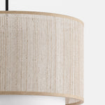 Load image into Gallery viewer, Wabi-Sabi Linen Drum Pendant Lamp