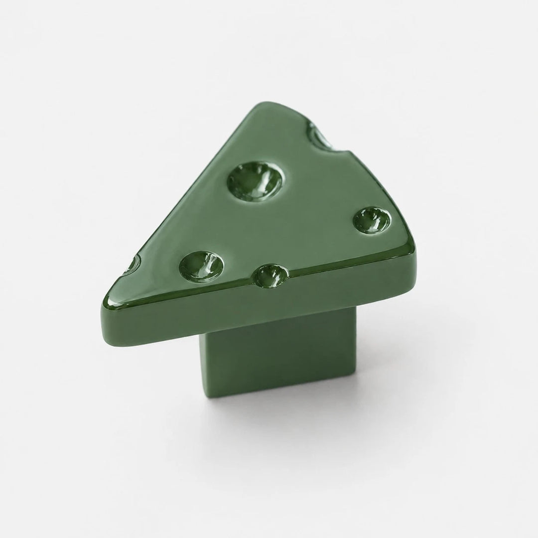 cheese-inspired copper cabinet knob