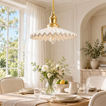 Charger l'image dans la visionneuse de galerie, Japanese Pleated Ceramic Pendant Lamp