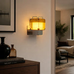 Bild in Gallery-Viewer laden, Amber wall light in a modern interior