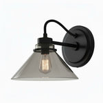 Charger l&#39;image dans la visionneuse de galerie, Aurenza Curved Arm Globe Wall Sconce – Modern Industrial Wall Lamp for Bathroom, Bedroom, and Hallway
