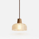 Charger l'image dans la visionneuse de galerie, Rustic Woven Rope Glass Pendant Light Collection