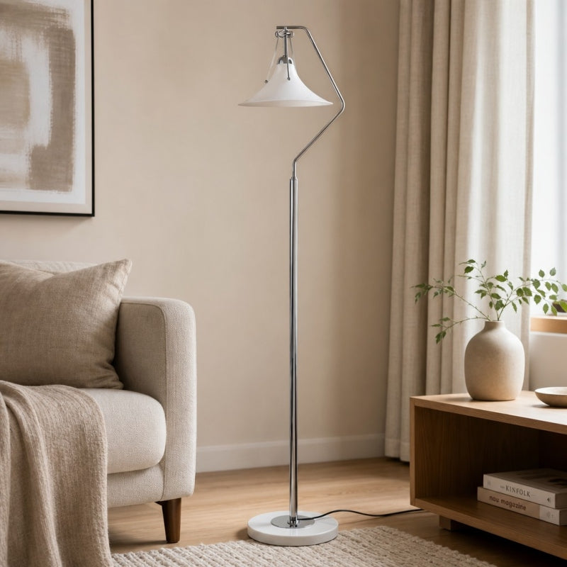 Kallera French Floor Lamp – Magnolia Design Decorative Light for Sofa Side and Reading Nook