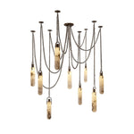 Bild in Gallery-Viewer laden, Carved Alabaster Hardwired Chandelier