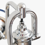 Bild in Gallery-Viewer laden, Chrome holder detail on Bauhaus glass wall sconce