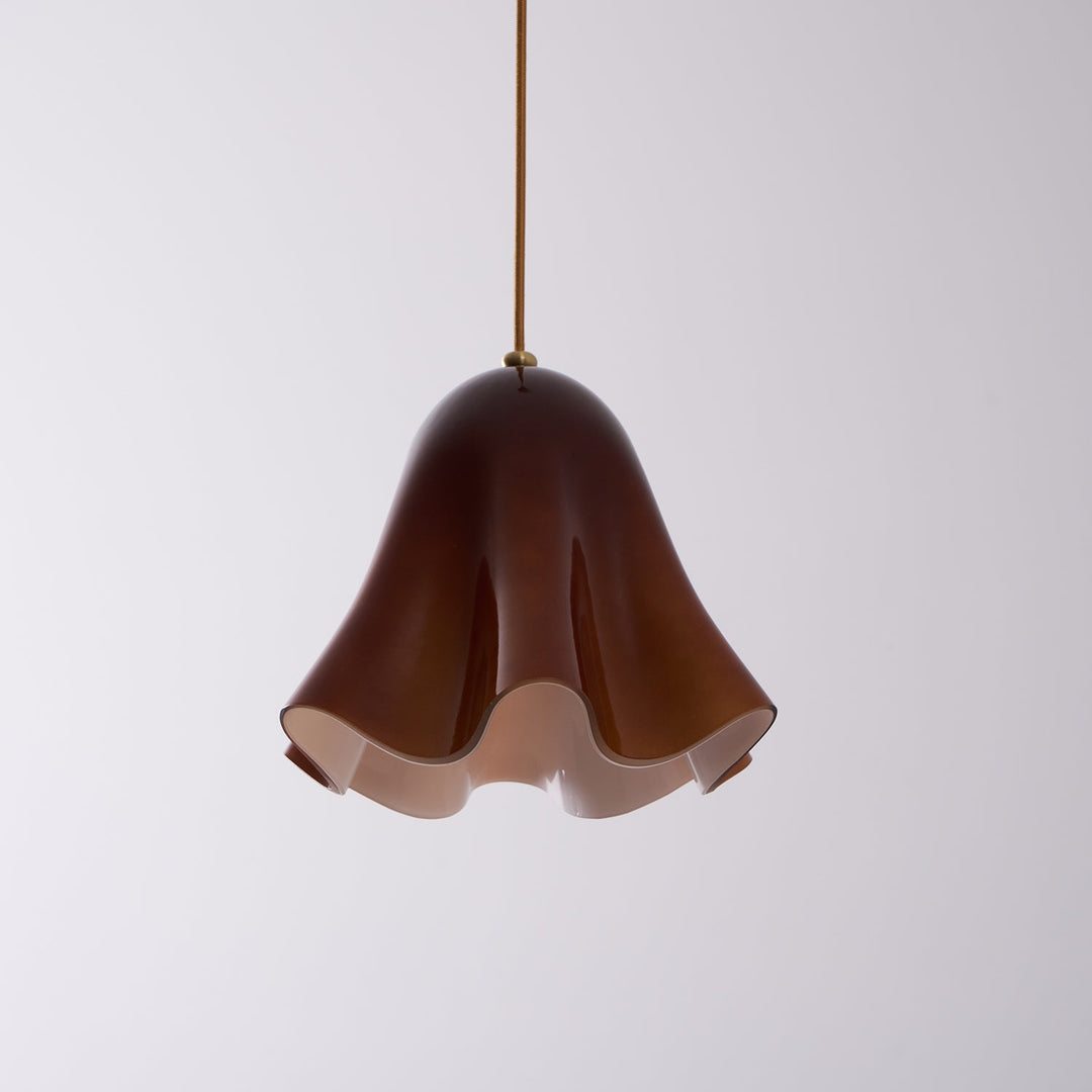 Bellina Wave-Edge Glass Pendant Lamp — Organic Contemporary Style for Dining & Living