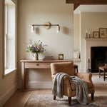 Charger l&#39;image dans la visionneuse de galerie, Mobilux Line Wood and Vanity Light - Bohemian Bathroom Lighting Fixture
