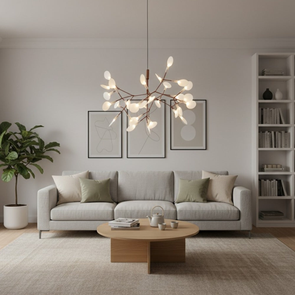 Floresta Artistic Chandelier – Organic Design with Metal and Acrylic for Contemporary Spaces N66