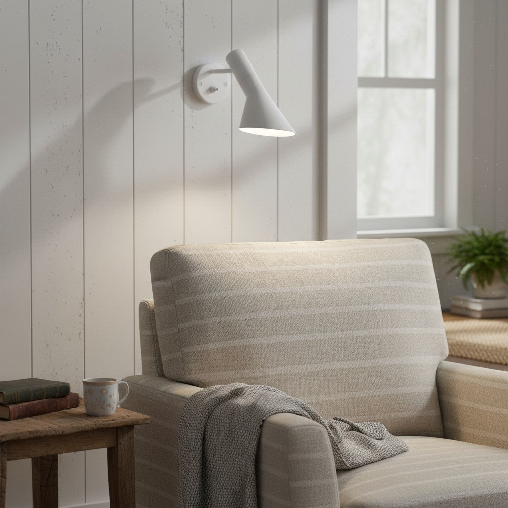 Lámpara de Pared Industrial Clásica Alojorin Diseño Escultural Aplique de Iluminación para Hogar Oficina N03