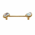 Cargar imagen en el visor de la Galería, French Vintage Cashew Shell Brass Cabinet Knobs and Pulls - image 9