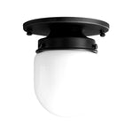 Cargar imagen en el visor de la Galería, Opalume Glass Flush Mount Ceiling and Wall Light - Art Deco Small Globe Fixture
