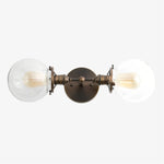 Cargar imagen en el visor de la Galería, Lumio Globe Industrial Vanity Lighting- Modern Double Globe Wall Light
