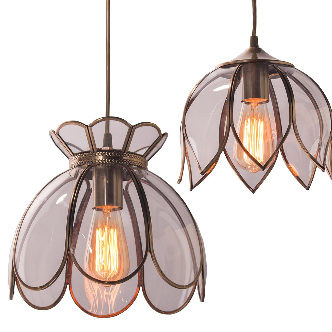Lampe à suspension rétro Lotus