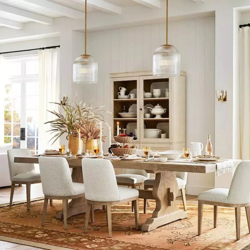 Ribbed Glass Pendant Light – Brass And Glass Pendant Light With Farmhouse Pendant Light Flair