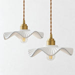 Bild in Gallery-Viewer laden, Vintage Ceramic Wave Pendant Lamp