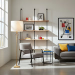 Bild in Gallery-Viewer laden, Trova Schmiedeeiserne Stehlampe - Einzelsäulendesign für Schlafzimmer- und Bürobeleuchtung