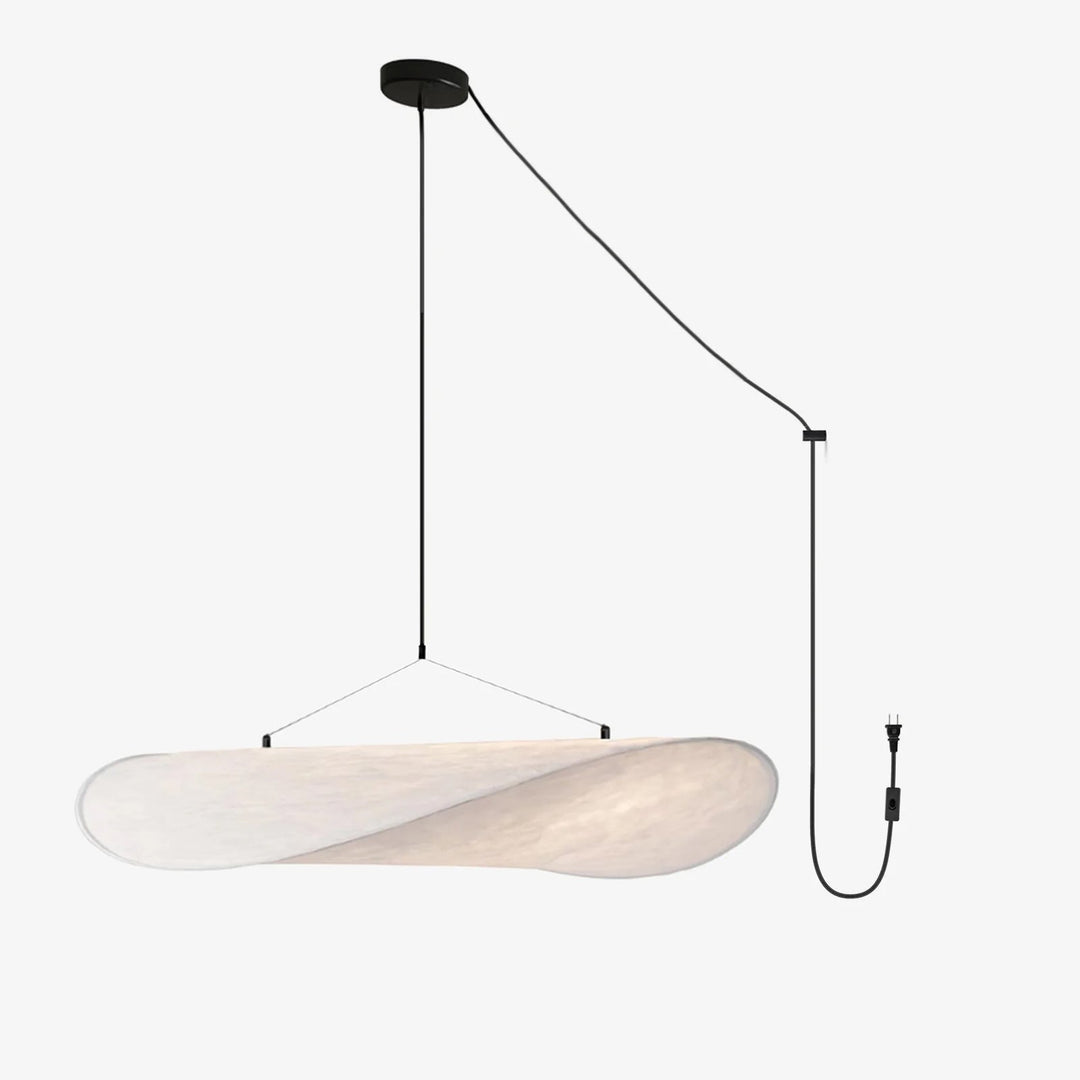 Cloudlike Mulberry Silk Plug-In Pendant Light