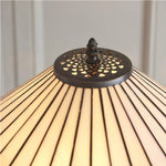 Cargar imagen en el visor de la Galería, Lámpara de pie de cristal artístico TiffStar con pantalla con diseño ornamental: lámpara de pie para salas de estar