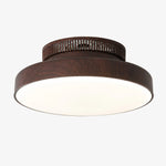 Load image into Gallery viewer, Dark walnut ribbed ceiling fan light