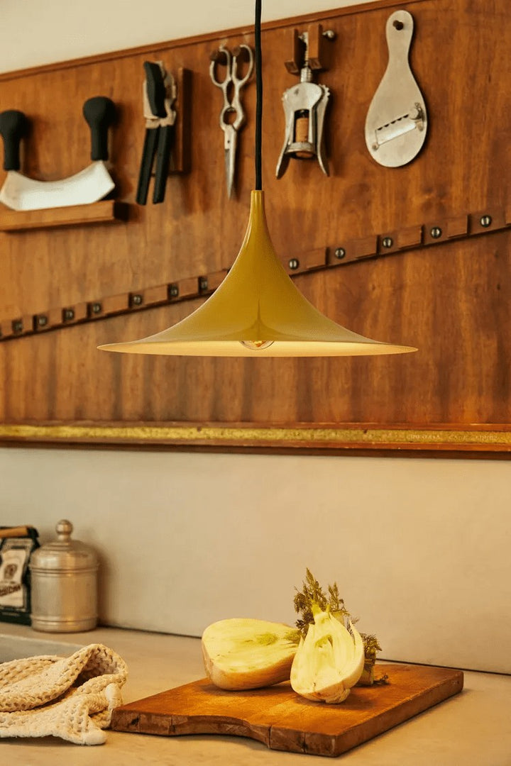 Arch-Shaped Aluminum Plug-In Pendant Light