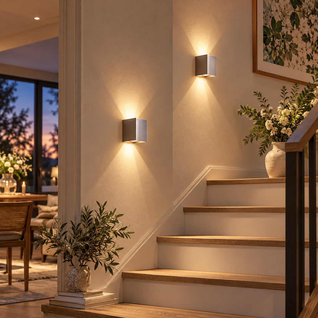 Beam Shaping Open Flap Aluminium Wall Light