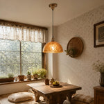 Cargar imagen en el visor de la Galería, Amber pendant light in a breakfast nook