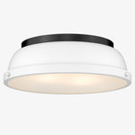 Charger l'image dans la visionneuse de galerie, Metal Flush Mount Ceiling Fixture with Frosted Diffuser