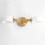 Load image into Gallery viewer, Ornato Luxe Art Deco Vanity Sconce – Opal Glass Wall Light for Bathroom &amp; Dressing Room
