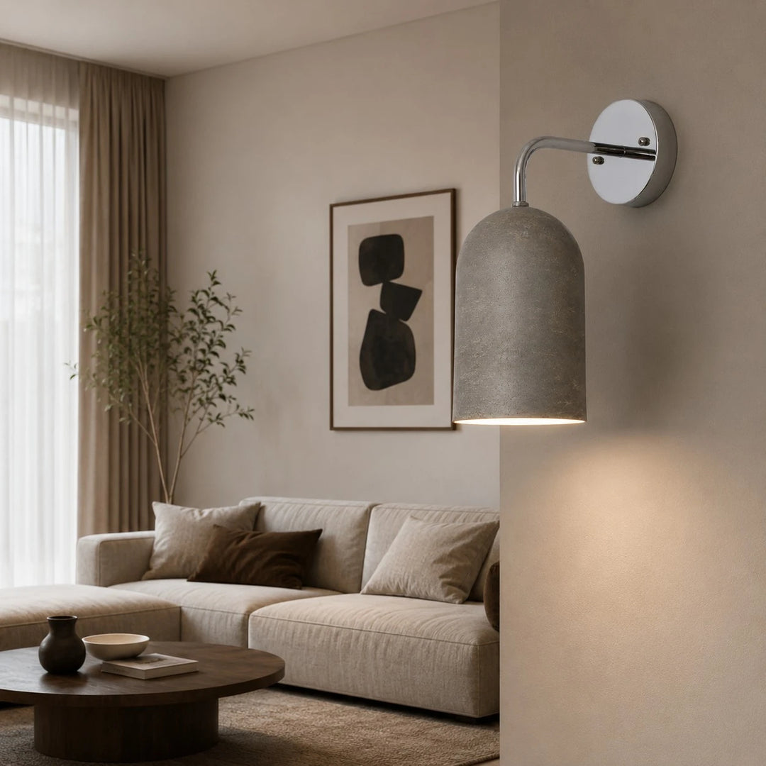 Vintage wall sconce installation scene