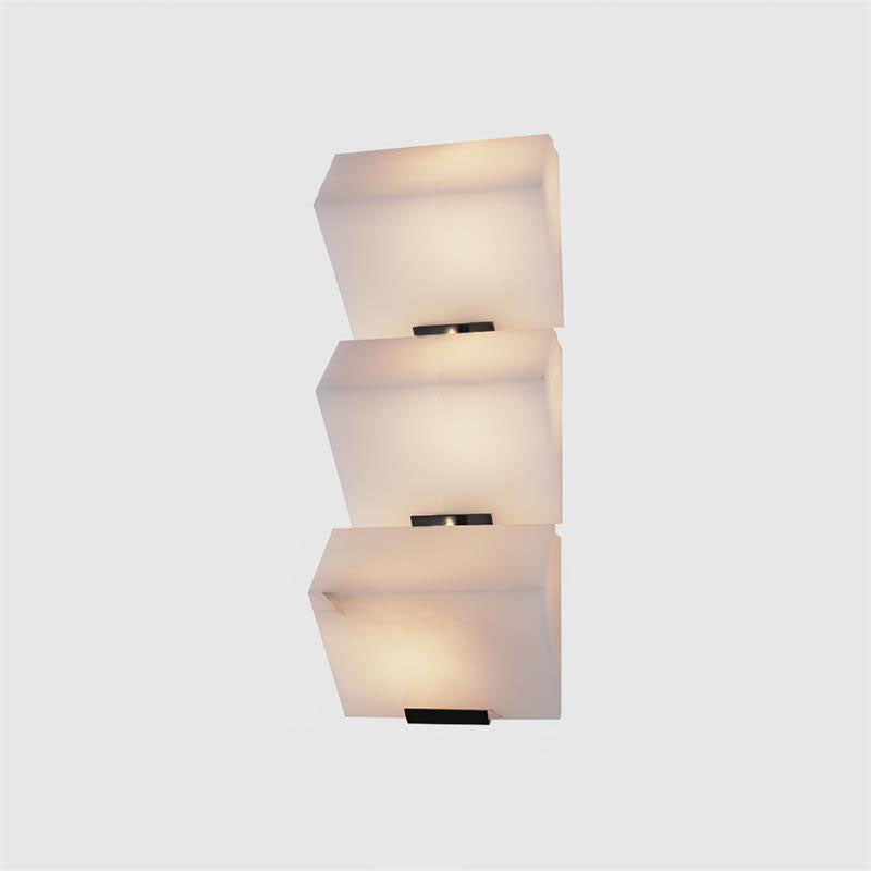 Modern Alabaster Wall Lamp – Minimalist Staircase Sconce for Hallway Corridor Lighting