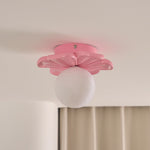 Bild in der Galerieansicht laden, Creme Blüte Blumen Deckenlampe
