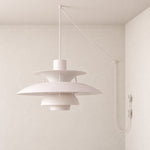 Bild in Gallery-Viewer laden, Modern Multilayer Colorful Plug‑in Swag Pendant Light - Metal Hanging Lamp