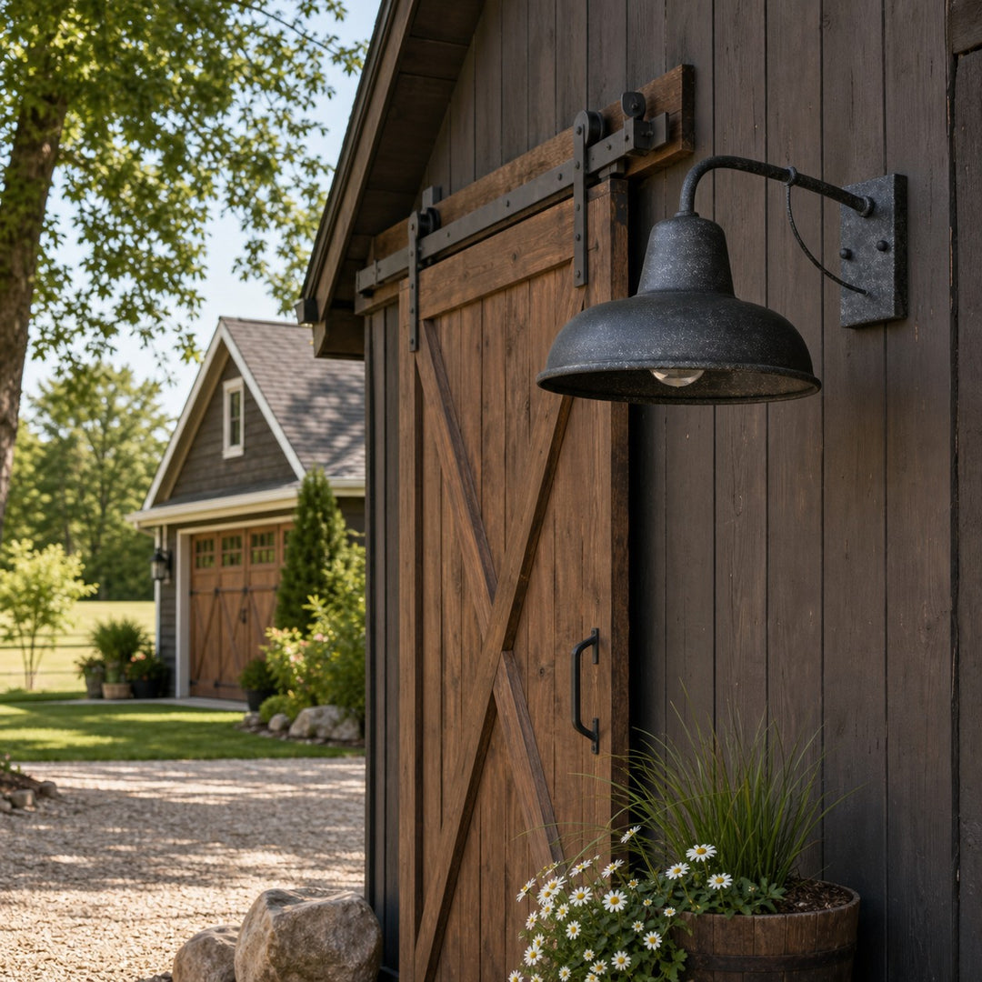 Vintage Metal Outdoor Wall Sconce
