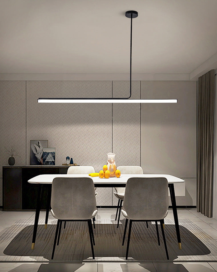 Lustre de salle à manger décoratif contemporain avec interrupteur à bouton-poussoir et peinture blanche