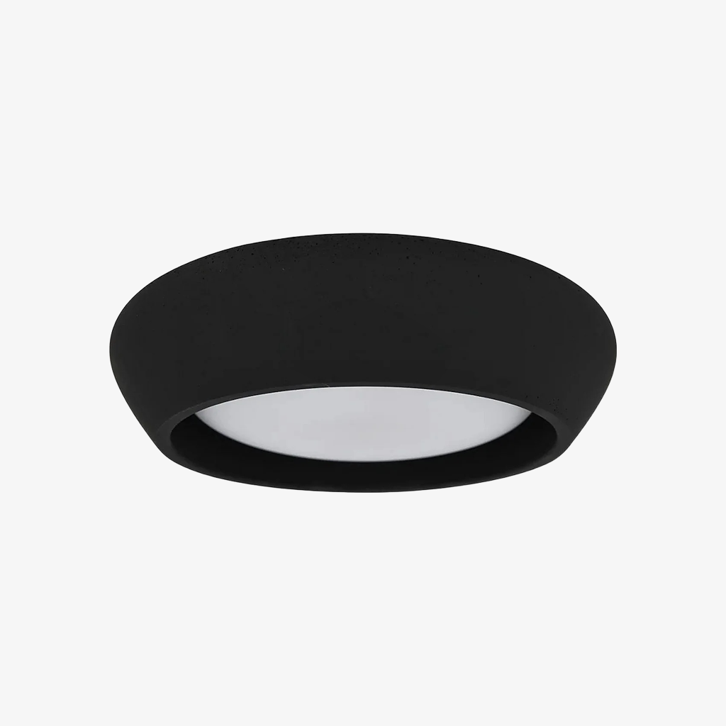 Luminaire de plafond en béton minimaliste Monocem – Applique encastrée élégante pour salon