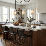 Bild in Gallery-Viewer laden, Frosted Cylinder Shade Chain Hardwired Chandelier
