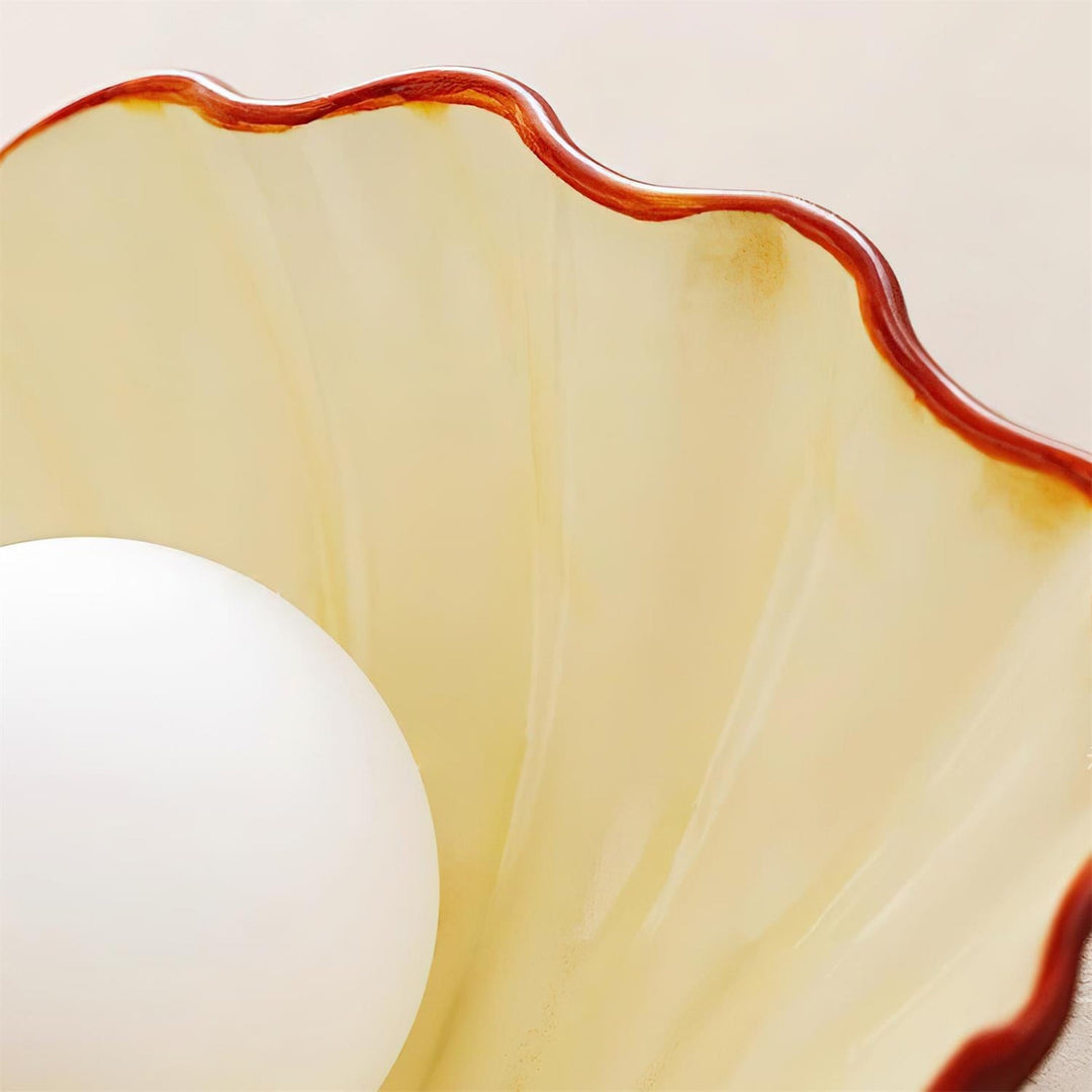 Nautris Shell Wall Lamp - Vintage Resin Lamp for Living Room