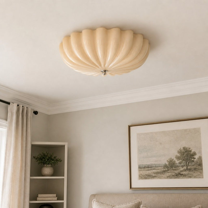 Durnic Cream Style Ceiling Light – Modern Flush Mount Lamp for Bedroom Dining Room