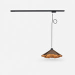 Bild in Gallery-Viewer laden, Walnut B single track wooden pendant light 35cm