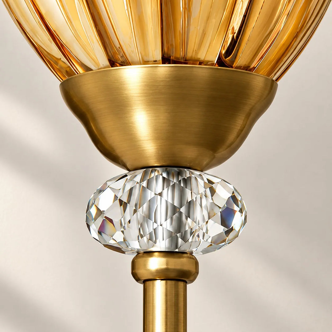 French Jellyfish Glass Bead Wall Lamp