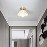 Bild in Gallery-Viewer laden, Blossom Glow Mid-Century Keramik Deckenleuchte