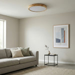 Charger l'image dans la visionneuse de galerie, Plafonnier LignoForma en forme géométrique - Plafonnier LED contemporain en bois pour chambre et salon