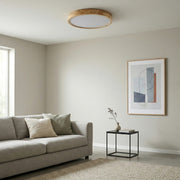 Plafonnier LignoForma en forme géométrique - Plafonnier LED contemporain en bois pour chambre et salon