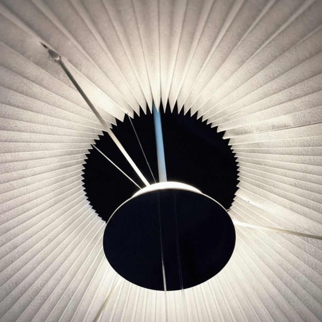 Lámpara Colgante Interactiva Vintage Vellmuse con Pantalla Ajustable para Cualquier Espacio N25