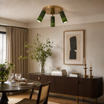 Load image into Gallery viewer, W-3433 natural jade flush mount ceiling light image 12
