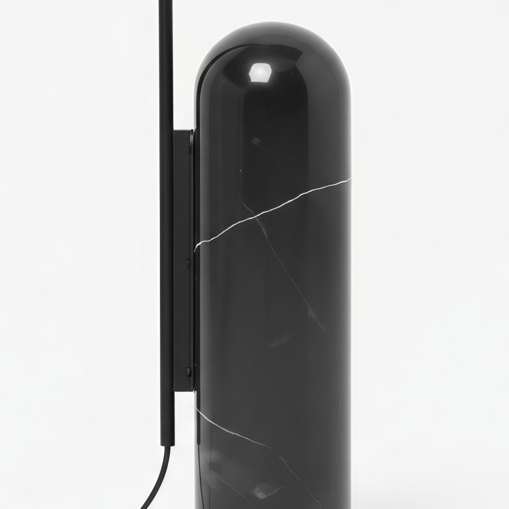 Nulavo Drehbare Stehlampe – Marmorfuß mit blattförmigem Schirm, moderner Stil für Wohnzimmer