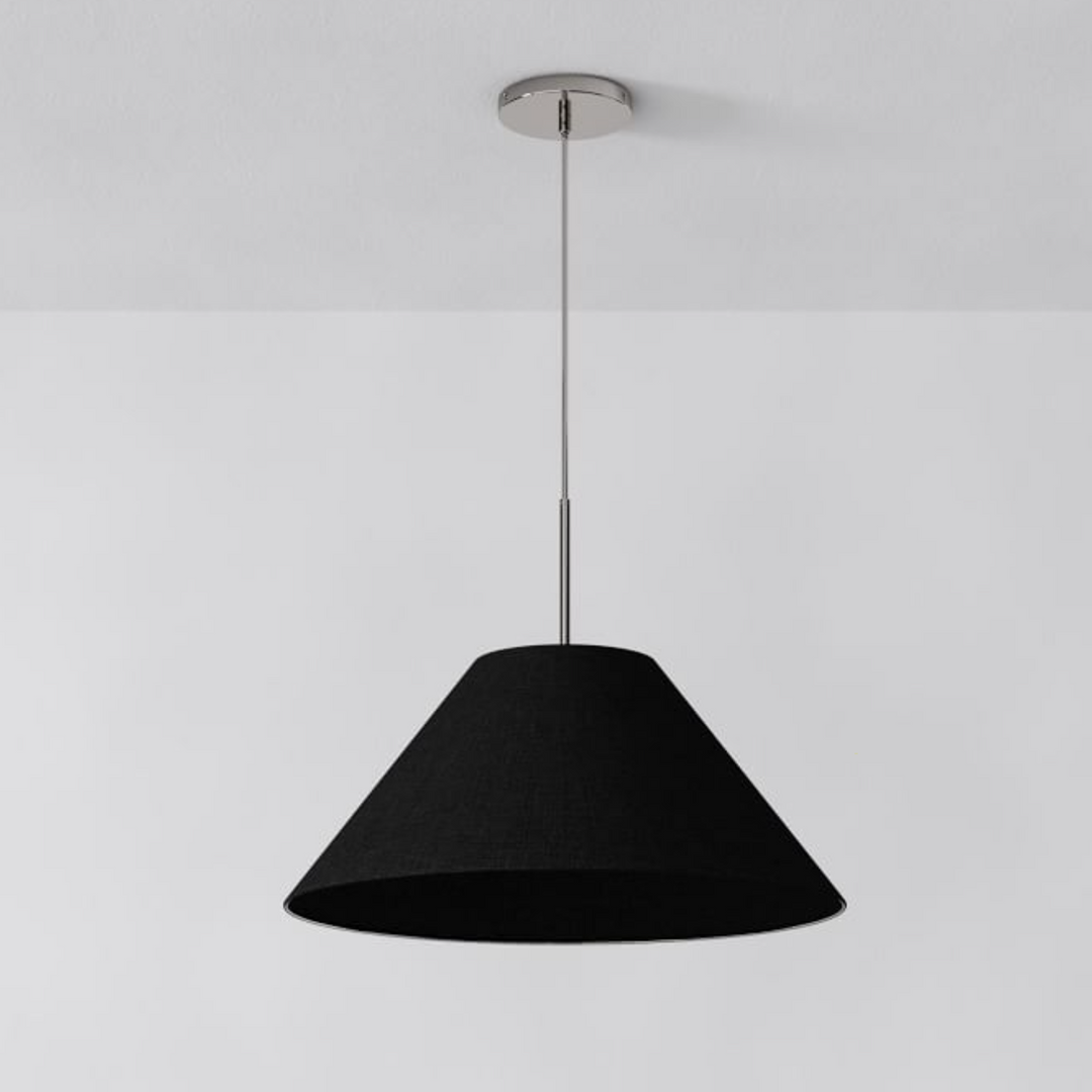 Lámpara colgante cónica de tela Conica: estilo moderno y escultural para espacios acogedores