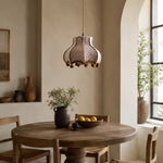 Load image into Gallery viewer, French Vintage Striped Fabric Pendant Lamp