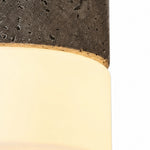 Cargar imagen en el visor de la Galería, Close detail of stone edge and glass shade joint